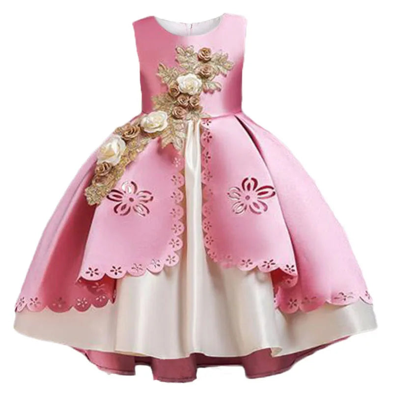 Kids Flower Dress for Girls – Christmas, Wedding & Party Outfit