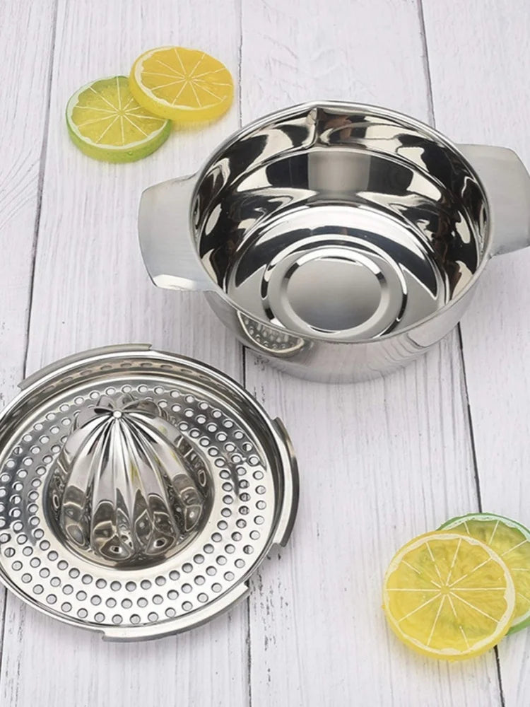 Heavy-Duty Manual Citrus Juicer – 304 Stainless Steel Hand Press Juice Maker for Lemon, Orange & Lime