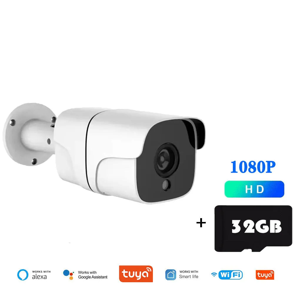 Tuya 5MP Outdoor Bullet Camera – 1080P HD WiFi Security with Motion Detection & Color Night Vision