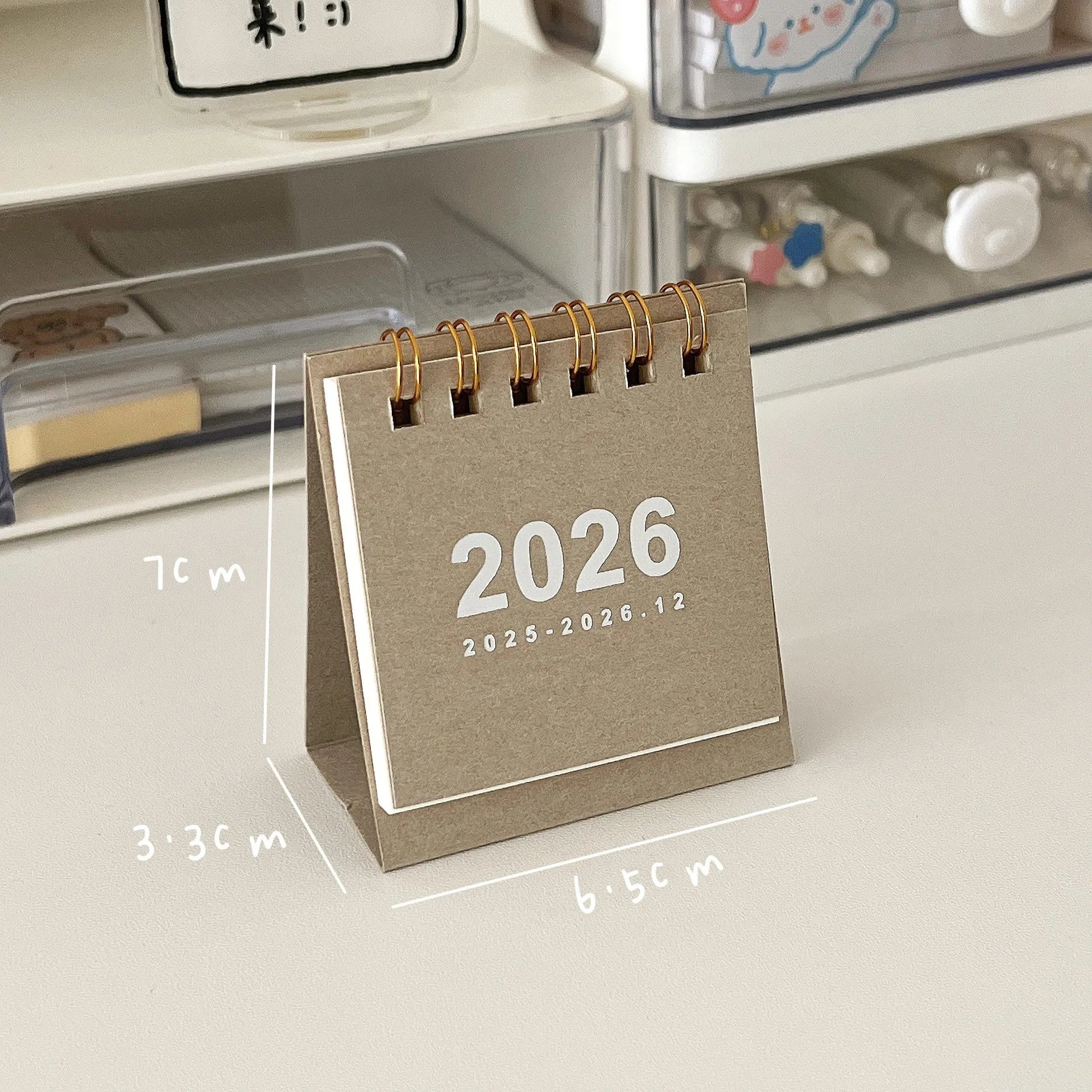 2026 Mini Simple Desk Calendar