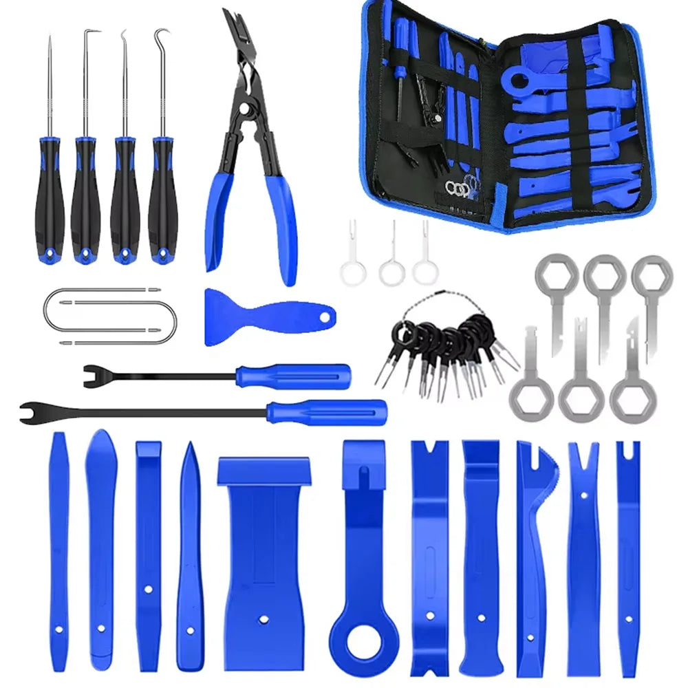 Universal Auto Clip & Fastener Remover Kit (5/12/41/161/231PCS) – Car Trim Pry Tools with Pliers