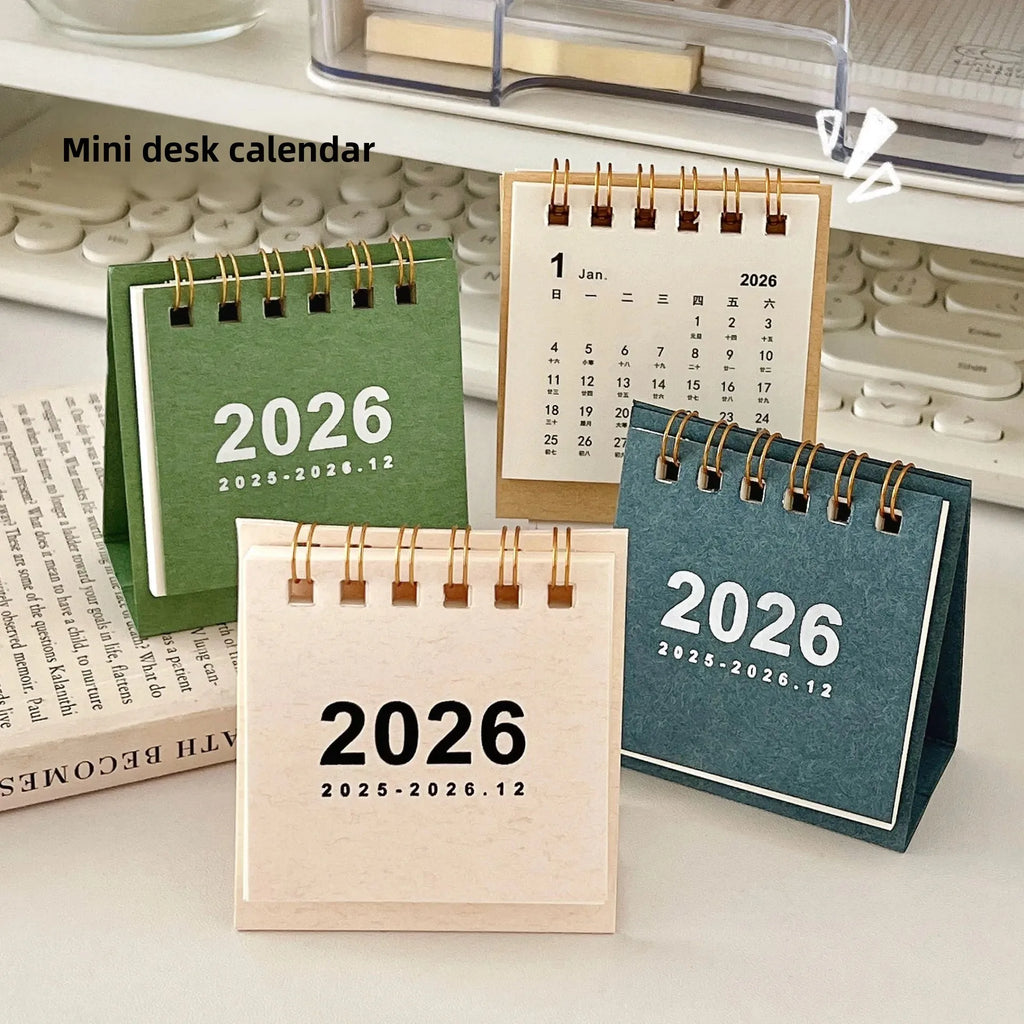 2026 Mini Simple Desk Calendar