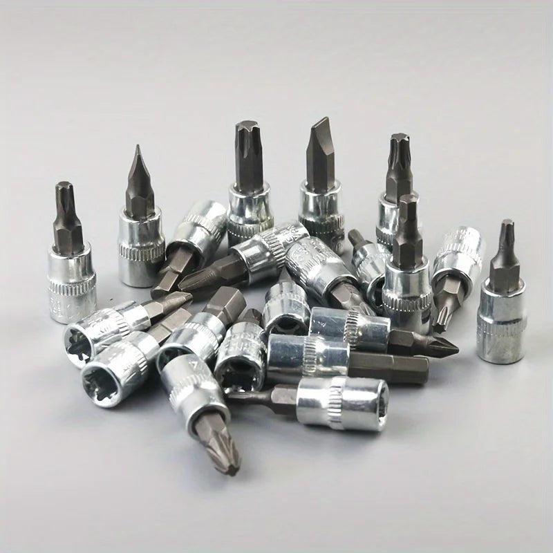 46PCS Ratchet Socket Wrench Tool Kit – Complete Car, Bike & Home Repair Set with Screwdriver and Spanner Tools