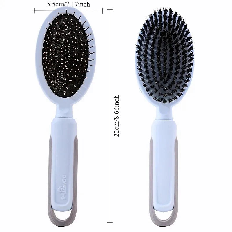 Pet Hair Remover Comb for Dogs & Cats – Dual-Sided Stainless Steel Brush for Grooming, De-shedding & Massage