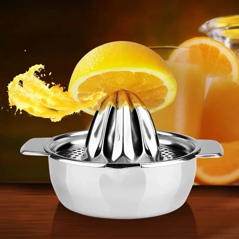 Heavy-Duty Manual Citrus Juicer – 304 Stainless Steel Hand Press Juice Maker for Lemon, Orange & Lime