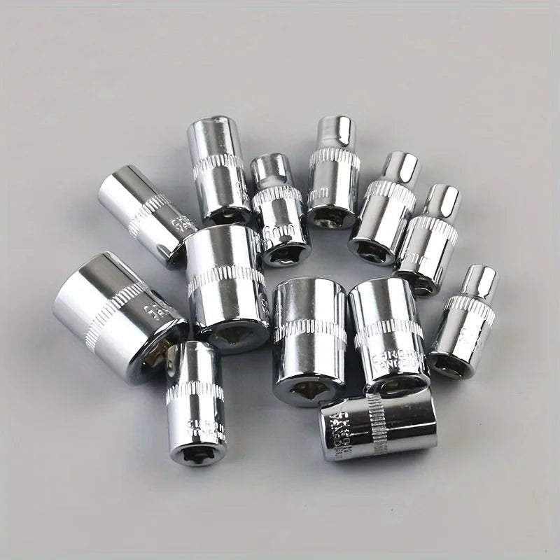 46PCS Ratchet Socket Wrench Tool Kit – Complete Car, Bike & Home Repair Set with Screwdriver and Spanner Tools