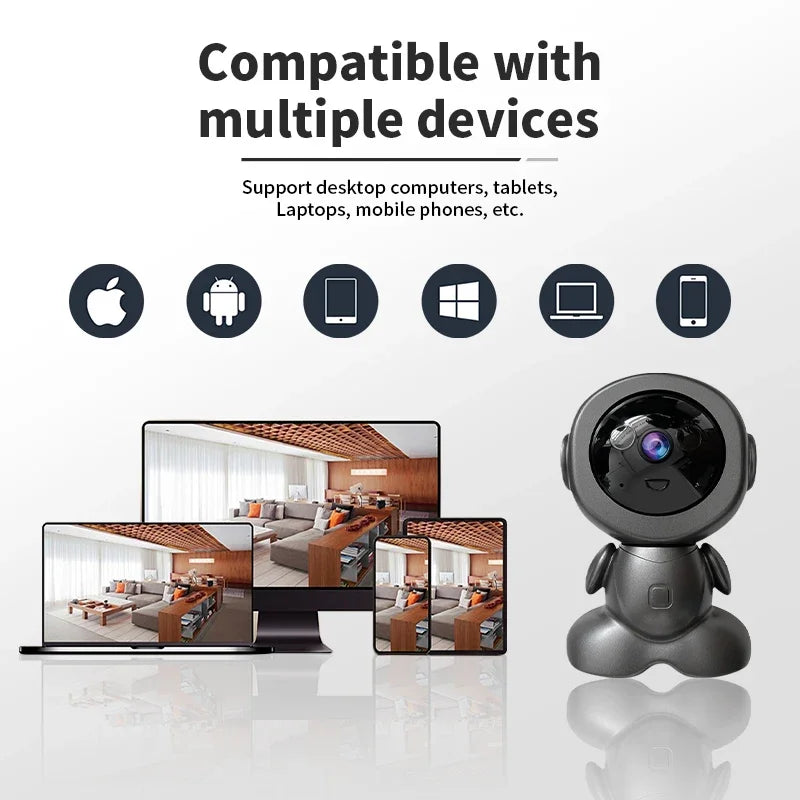 8MP WiFi Indoor Security Camera – HD Baby & Pet Monitor with PTZ, Auto Tracking & Night Vision for Smart Home