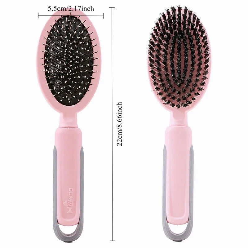 Pet Hair Remover Comb for Dogs & Cats – Dual-Sided Stainless Steel Brush for Grooming, De-shedding & Massage
