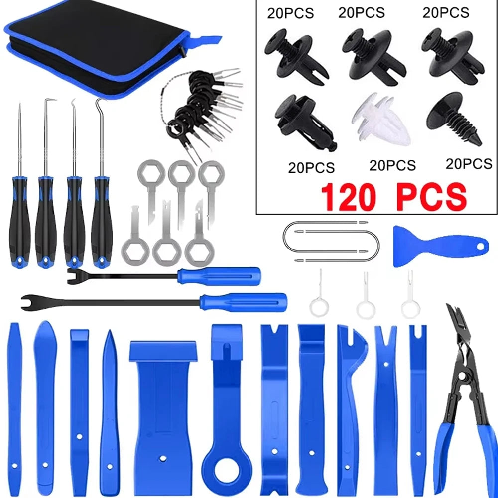 Universal Auto Clip & Fastener Remover Kit (5/12/41/161/231PCS) – Car Trim Pry Tools with Pliers