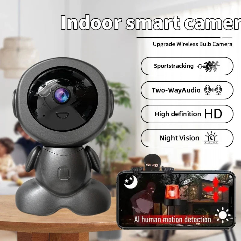 8MP WiFi Indoor Security Camera – HD Baby & Pet Monitor with PTZ, Auto Tracking & Night Vision for Smart Home