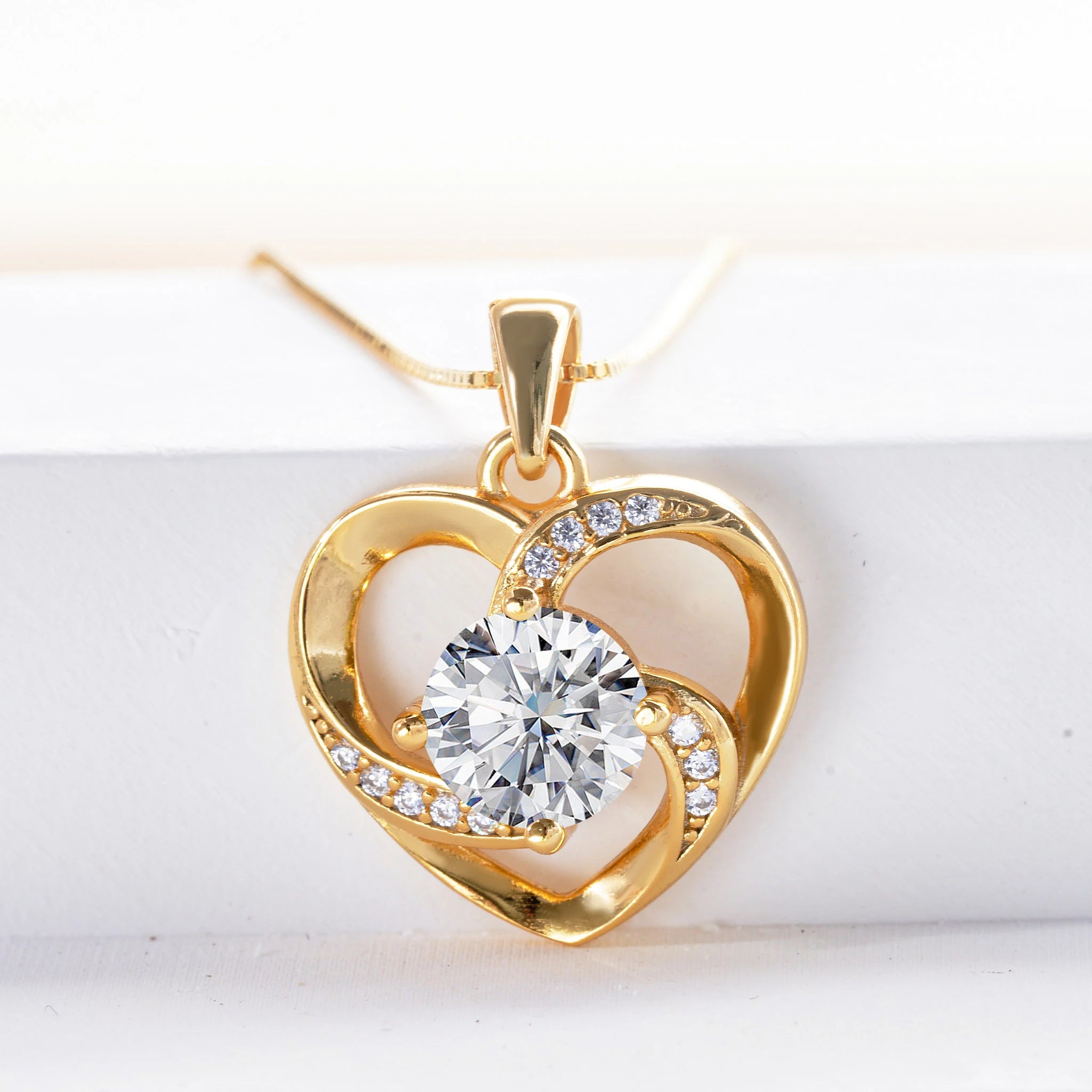 Timeless 1CT Moissanite Heart Pendant – 925 Sterling Silver Necklace for Women, GRA Certified