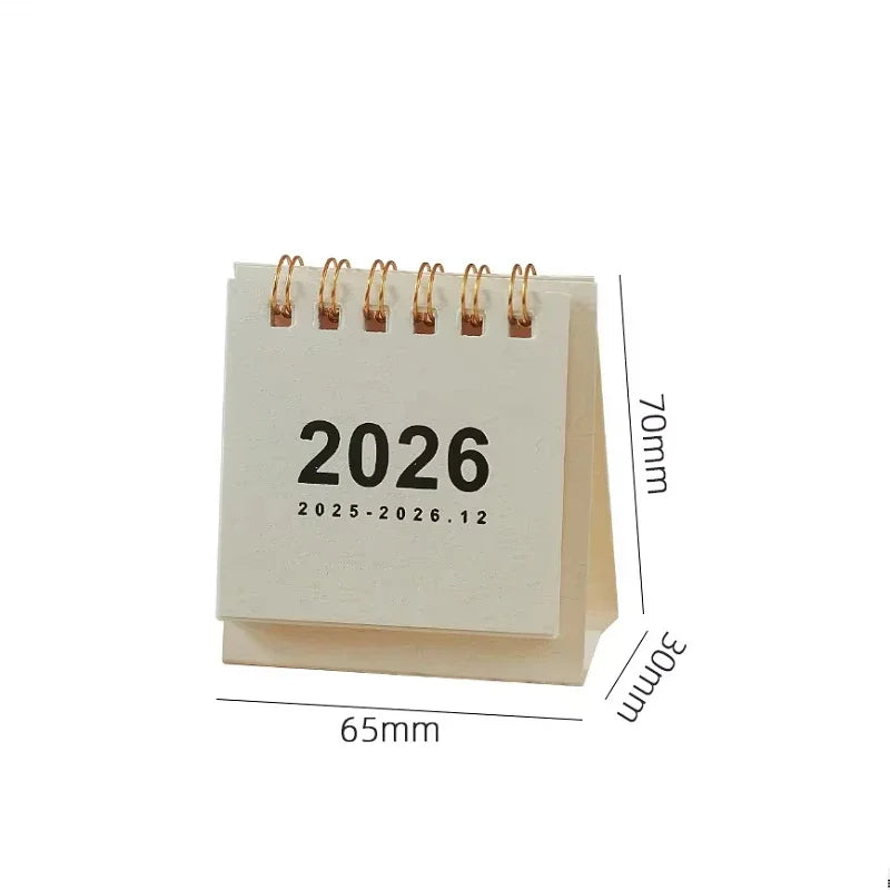 2026 Mini Simple Desk Calendar