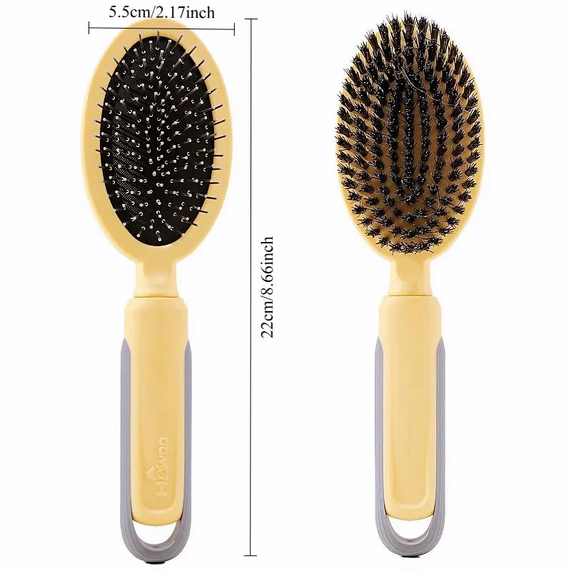 Pet Hair Remover Comb for Dogs & Cats – Dual-Sided Stainless Steel Brush for Grooming, De-shedding & Massage