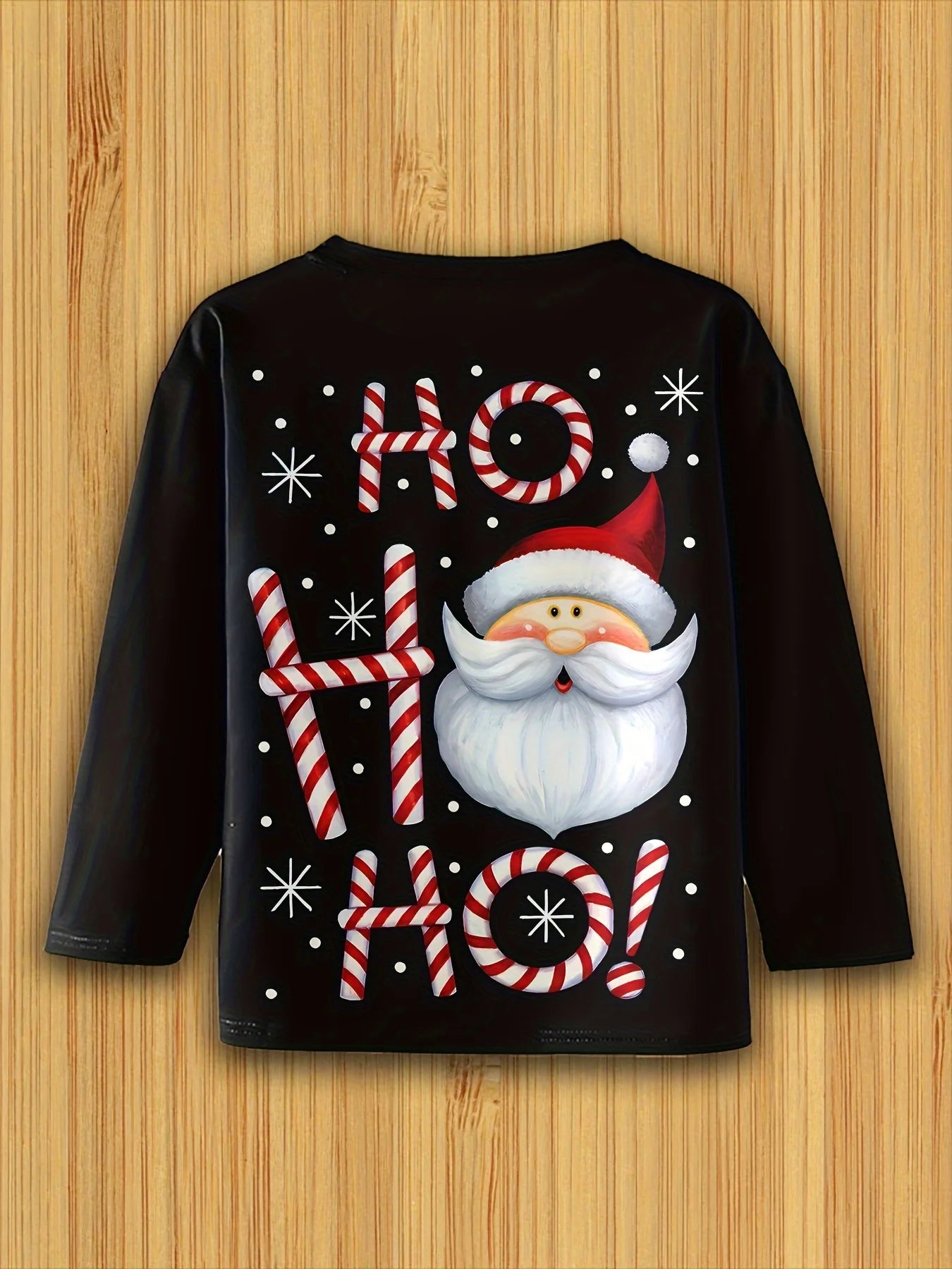 Kids 3D Christmas Print Long Sleeve T-Shirt – Boys & Girls Casual O-Neck Top for Spring & Fall