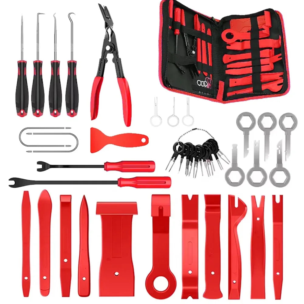 Universal Auto Clip & Fastener Remover Kit (5/12/41/161/231PCS) – Car Trim Pry Tools with Pliers
