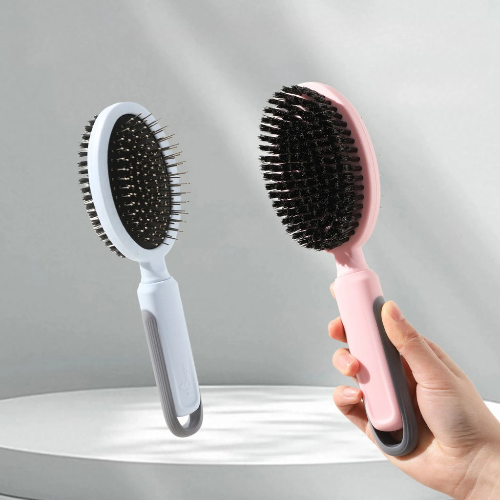 Pet Hair Remover Comb for Dogs & Cats – Dual-Sided Stainless Steel Brush for Grooming, De-shedding & Massage